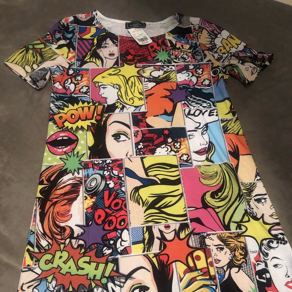 Multi-color Tee Dress